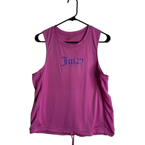 Juicy Couture Tops - Juicy Couture Sport Holographic Print Tank Top Size L